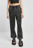 Women's towels washed trousers black