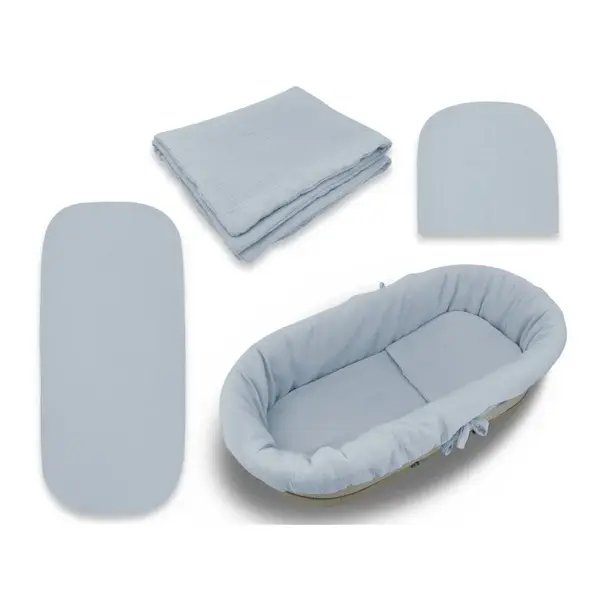 Mušelínová sada do hlbokej korby kočíka 4v1 Nature - jeans