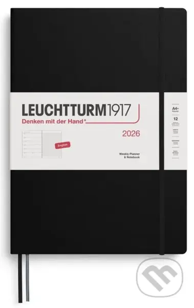 Weekly Planner & Notebook 2026 Master (A4+) Black