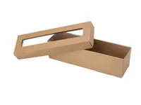 25 ks - Dárková krabice dno + průhledné víko 340x90x90