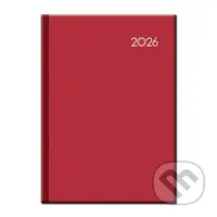 Manager diár FALCON 2026 (červený) (12-mesačný, B5, stĺpcový)