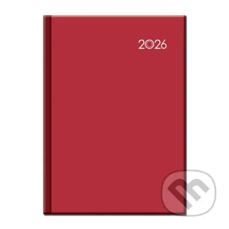 Manager diár FALCON 2026 (červený) (12-mesačný, B5, stĺpcový)
