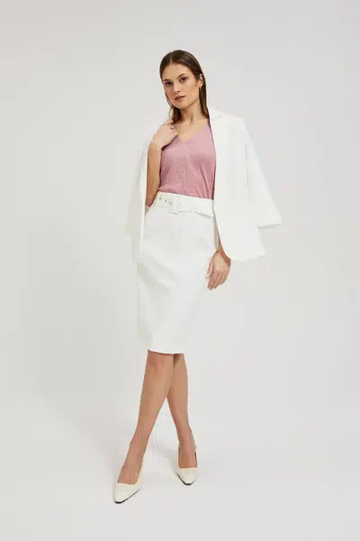 Marisse Women's Skirt L-Sc-4302 Off White