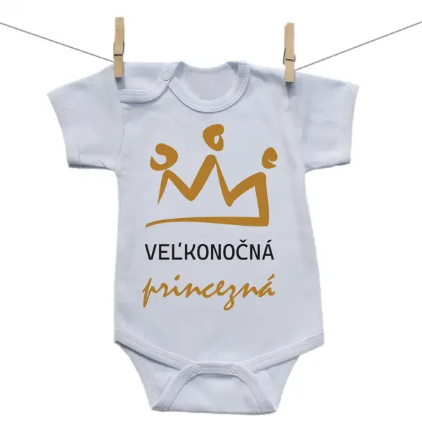 Boodyy Body s krátkym rukávom Veľkonočná princezná 98 (2-3 roky)