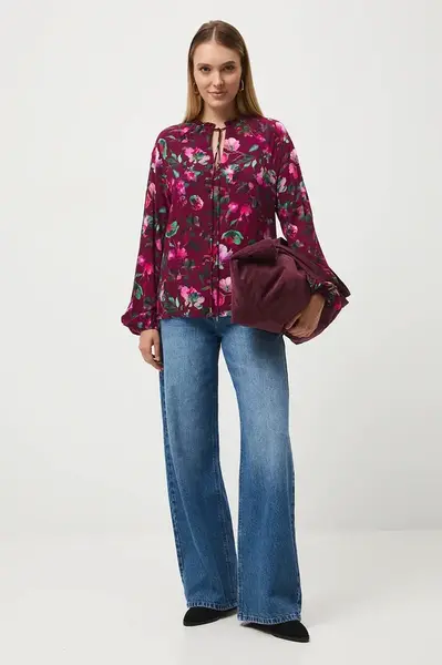 Halenka Medicine dámská, růžová barva, vzorovaná