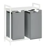 MID.YOU KOŠ NA PRÁDLO, bílá, šedá