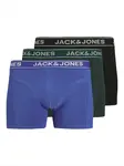 JACK & JONES Boxerky 'JACBLACK FRIDAY'  modrá / sivá / čierna