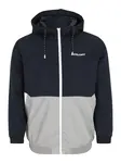 Jack & Jones Plus Prechodná bunda 'JJRush'  tmavomodrá / svetlosivá / biela