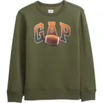 GAP V-FA LOGO CREW Chlapčenská mikina, khaki, veľkosť
