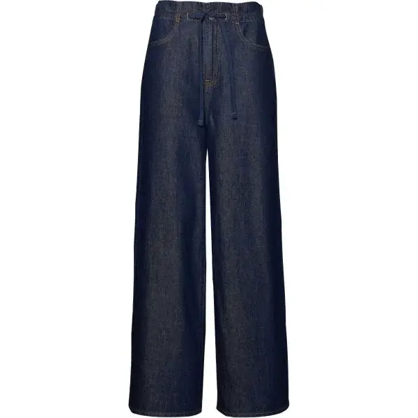 GAP V-DRAWSTRING BAGGY RINSE Dámske džínsy, tmavo modrá, veľkosť