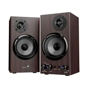 Genius reproduktory SP-HF520BT, 20W, hnědý, dřevěné, AUX/Bluetooth 5.3