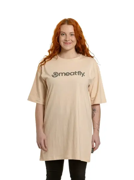 Meatfly dámské tričko Rory Tapioca | Písková | Velikost XL | 100% bavlna