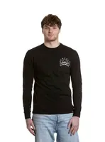 Meatfly pánské tričko s dlouhým rukávem Judgement 30 Black | Černá | Velikost XL | 100% bavlna