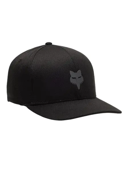 Fox kšiltovka Head Tech Flexfit Black/Charcoal | Černá | Velikost S/M