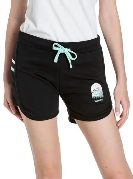 Meatfly dámské teplákové kraťasy Nea Black | Černá | Velikost S