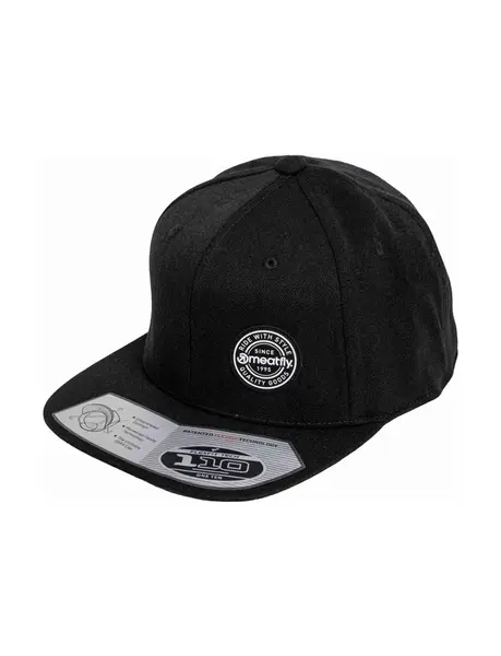 Meatfly kšiltovka Gruman Premium Snapback White Round / Black | Černá | Velikost One Size