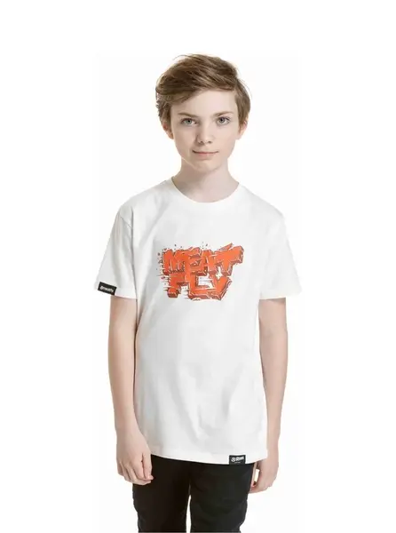 Meatfly dětské tričko Rock White | Bílá | Velikost 146 | 100% bavlna