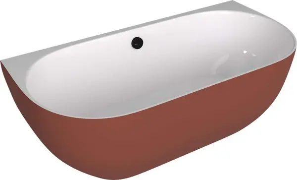 Polysan Pragoda - Vaňa 170x85 cm, matná hnedá/biela 72976.72