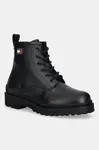 Tommy Jeans Kožená obuv Tommy Jeans TJM LACE UP RUBBERIZED