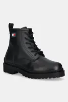 Kožená obuv Tommy Jeans TJM LACE UP RUBBERIZED