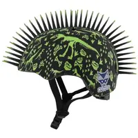 RASKULLZ SUPER RAINBOW CORN Dievčenská cyklistická prilba, čierna, veľkosť (48 - 52)