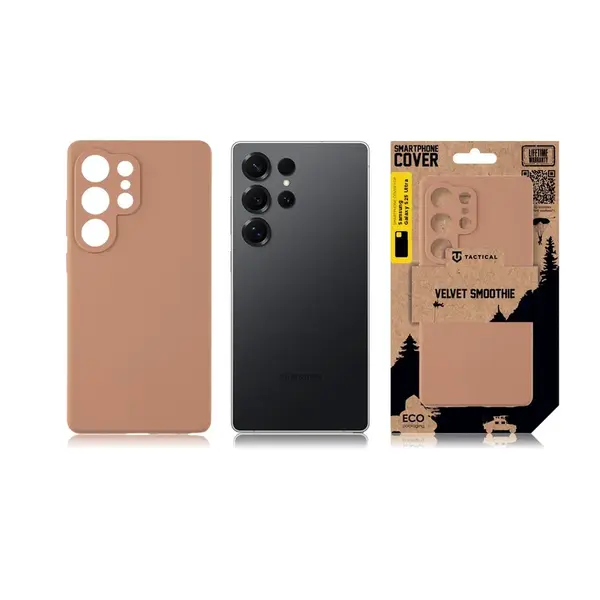 Zadní kryt Tactical Velvet Smoothie pro Samsung Galaxy S25 Ultra, mocha mouse
