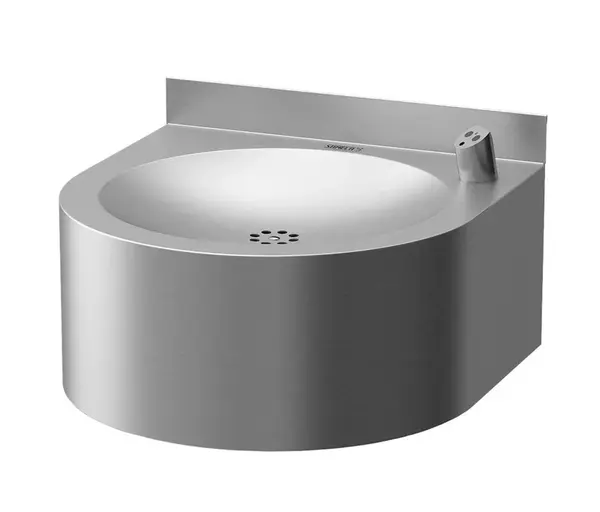 Sanela - Automatická fontánka s výtokem, bateriové napájení 6 V, matný nerez SLUN 14ENB