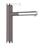 Blanco Linee S - Dřezová baterie s výsuvnou koncovkou, šedá/chrom 526956