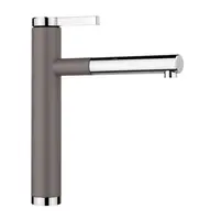 Blanco Linee S - Dřezová baterie s výsuvnou koncovkou, šedá/chrom 526956