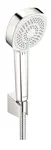 Hansa Basicjet - Set sprchové hlavice, 3 proudy, držáku a hadice, chrom 44600133