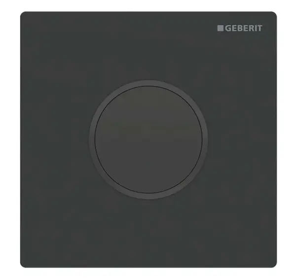 Geberit Splachovací systémy - Elektronické ovládání splachování pisoárů typ 10, bateriové napájení, easy to clean, matná černá 116.035.16.1