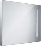 Nimco Zrcadla - Koupelnové podsvícené LED zrcadlo série 1000, 60x80 cm, hranaté, aluminium ZP 1002