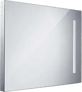 Nimco Zrcadla - Koupelnové podsvícené LED zrcadlo série 1000, 60x80 cm, hranaté, aluminium ZP 1002