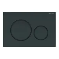 Geberit Sigma20 - Ovládací tlačítko splachování, černá lesk/černá mat 115.882.DW.1