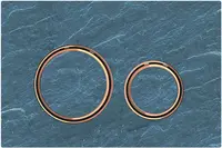 Geberit Sigma21 - Ovládací tlačítko pro 2 množství splachování, břidlice Mustang/červené zlato 115.650.JM.1