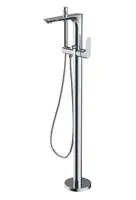 Cersanit Crea - Vanová baterie do podlahy, s tělesem, chrom S951-306