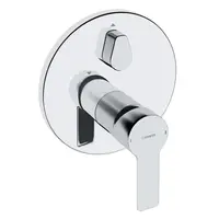 Hansa Ligna - Vanová baterie pod omítku, s přepínačem pro 2 výstupy, chrom 83853503