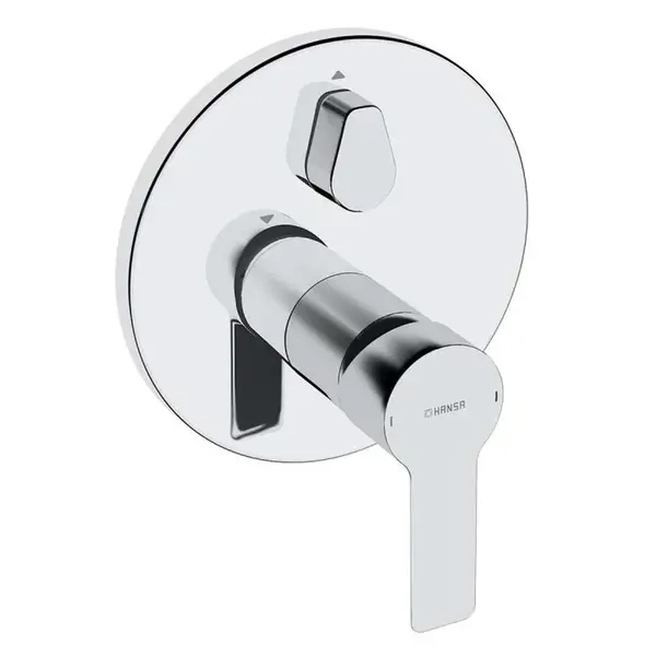 Hansa Ligna - Vanová baterie pod omítku, s přepínačem pro 2 výstupy, chrom 83853503