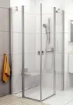 Ravak Chrome - Sprchové dveře CRV2-110, 108-110 cm, lesklý hliník/čiré sklo 1QVD0C00Z1