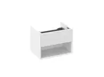 Ravak Lite - Umyvadlová skříňka 60x45x43 cm, 1 zásuvka, lesklá bílá X000001855