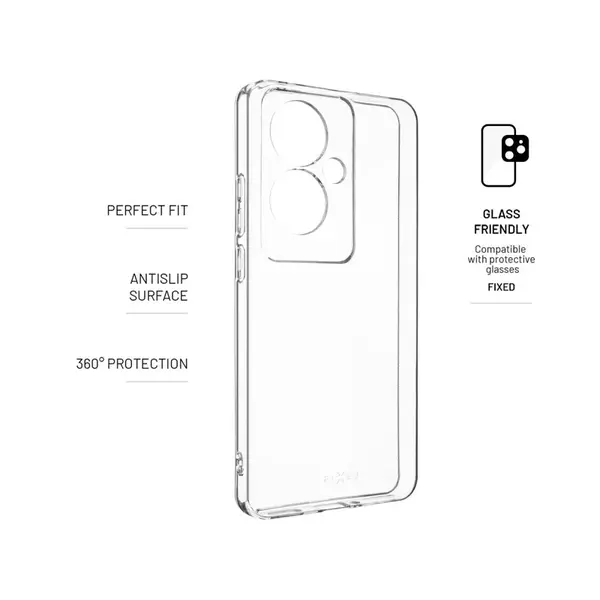 Zadní TPU gelové pouzdro FIXED pro Oppo Reno 11F 5G, transparentní