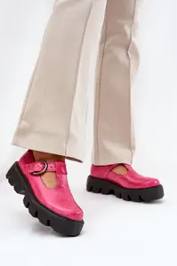 Lakované Kožené Polobotky S Přezkou Zazoo