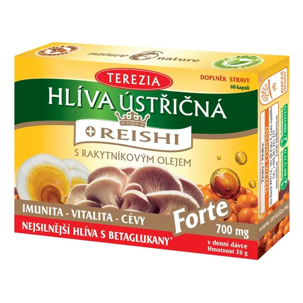 TEREZIA Hlíva ústřičná+REISHI Forte cps.60