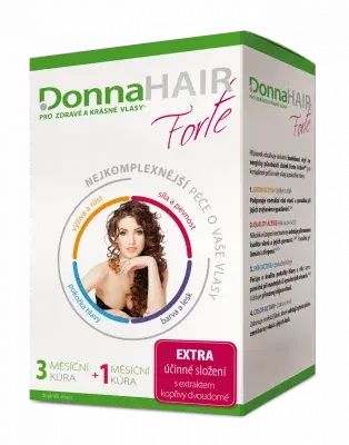 DonnaHAIR FORTE 4měsíční kúra tob.90+30 zdarma
