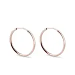Náušnice kruhy z růžového zlata 2 cm KLENOTA
