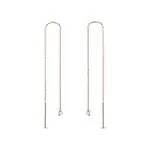 Náušnice z ružového zlata s laboratórnymi diamantmi KLENOTA