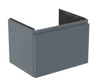 Ideal Standard Finesse - Umyvadlová skříňka, 50x38x37 cm, 1 zásuvka, Ribbed Matt ashblue E3375UQ