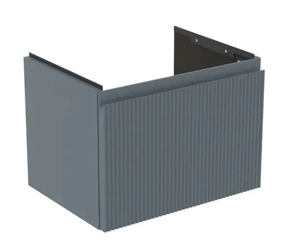 Ideal Standard Finesse - Umyvadlová skříňka, 50x38x37 cm, 1 zásuvka, Ribbed Matt ashblue E3375UQ