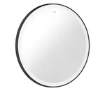 Hansgrohe Xarita Lite S - Zrcadlo s LED osvětlením a vyhříváním, průměr 70 cm, IR senzor, matná černá 54979670