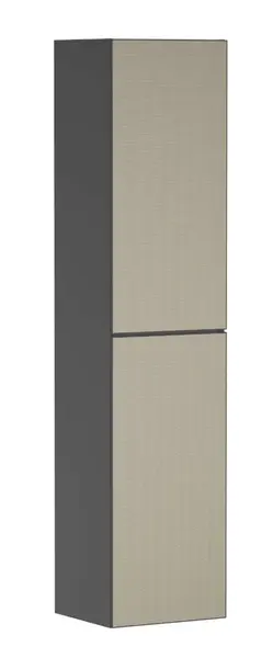 Hansgrohe Xevolos E - Vysoká skříňka 40x176x36 cm, 2 dvířka, panty vpravo, matná šedá/bronz 54223390